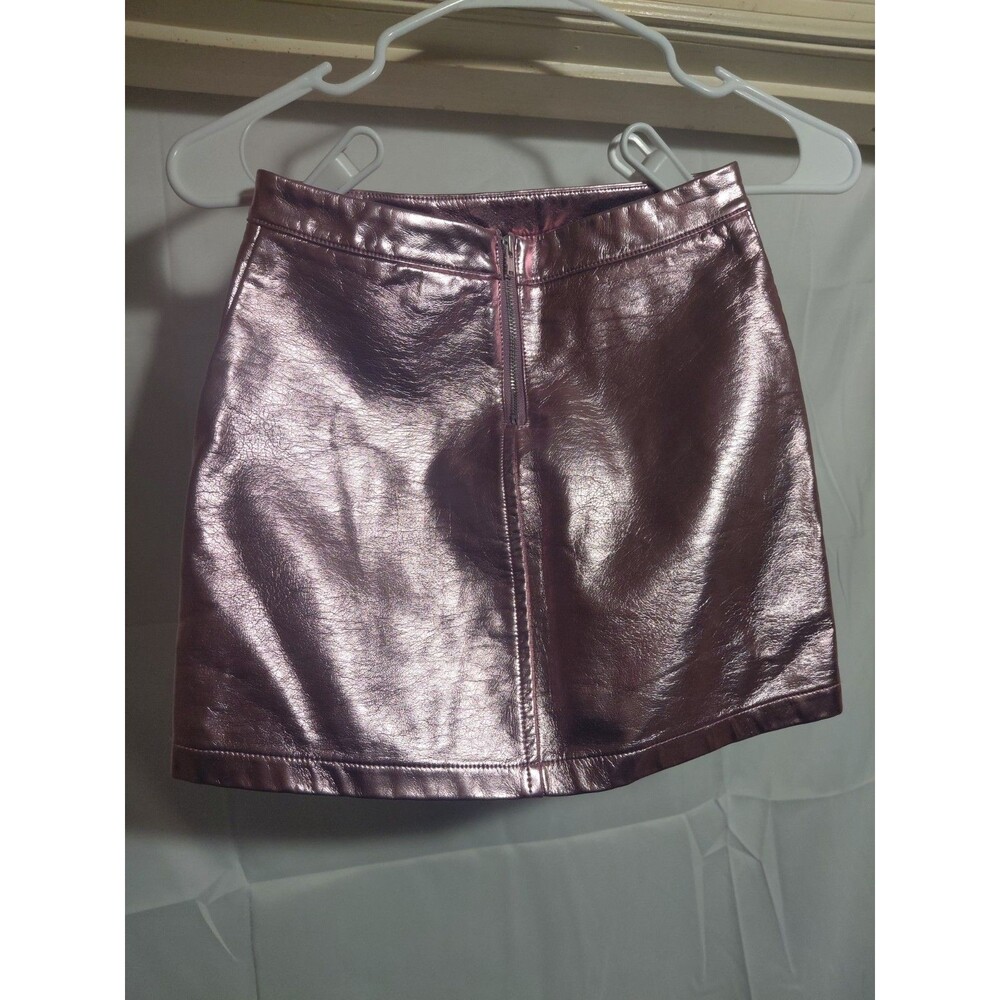 Art Class Metallic Pink Pull on Skirt Girls Size S 6-7